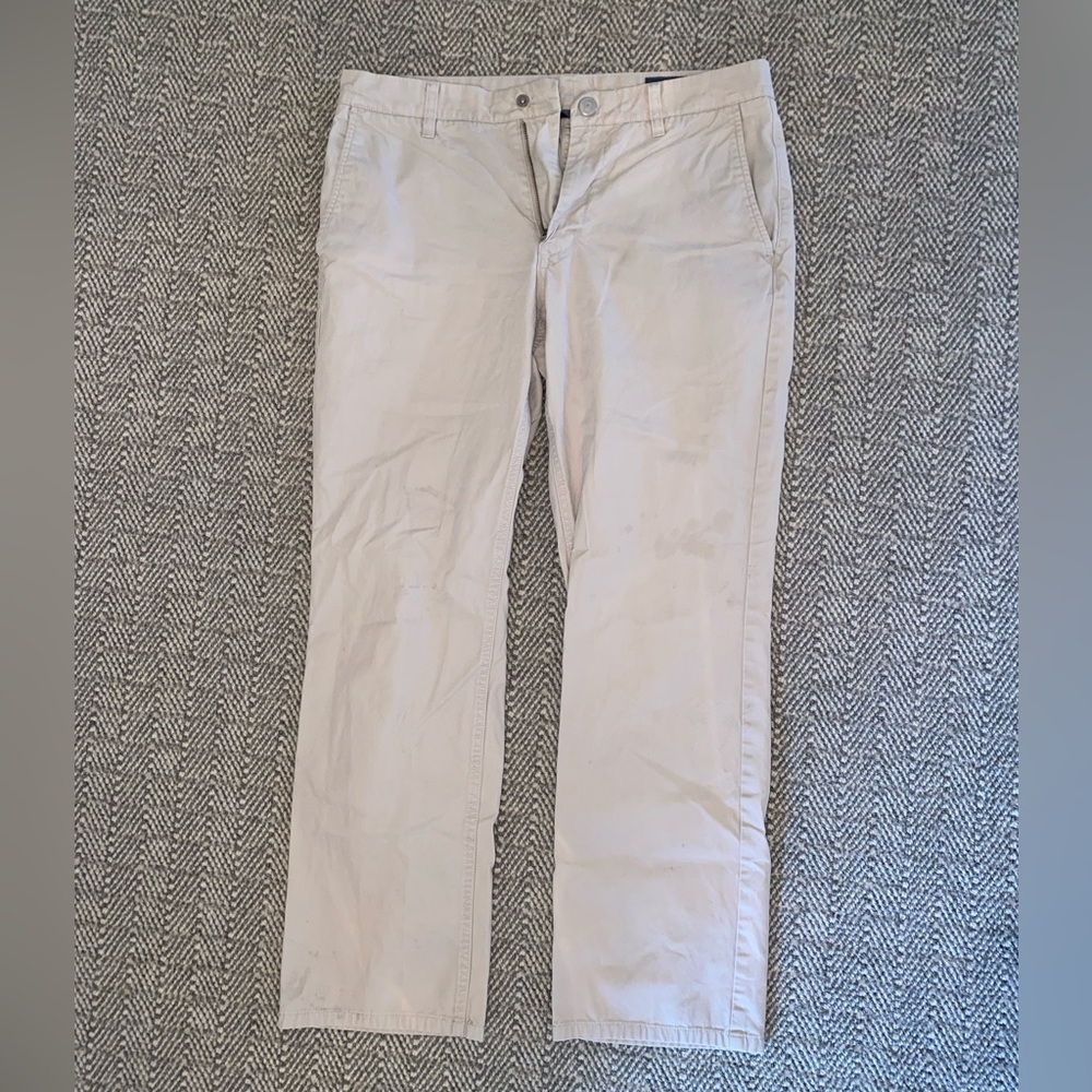 Beige Casual Pants